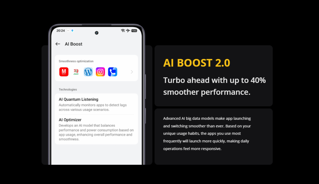 Realme Narzo 70 Turbo AI Boost 2.0