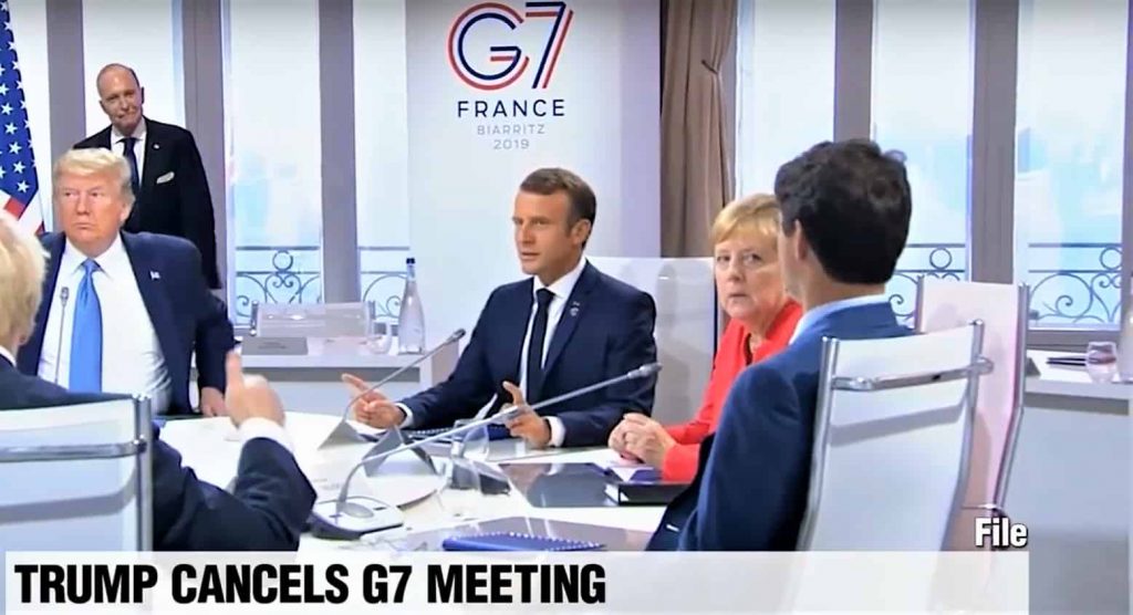 DONALD TRUMP CANCELED G7