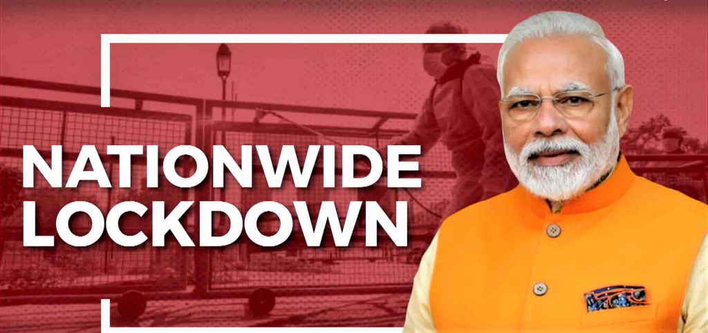 NARENDRA MODI LOCKDOWN FOR 21 DAYS