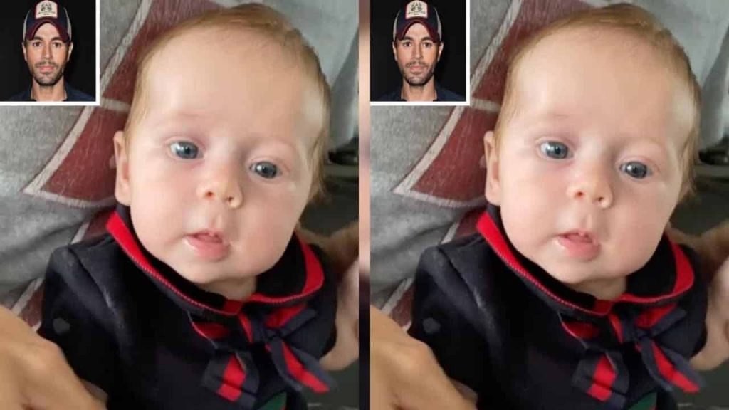 ENRIQUE IGLESIAS ADORABLY DNCES WITH HIS 2 MONTHS OLD DAUGHTER