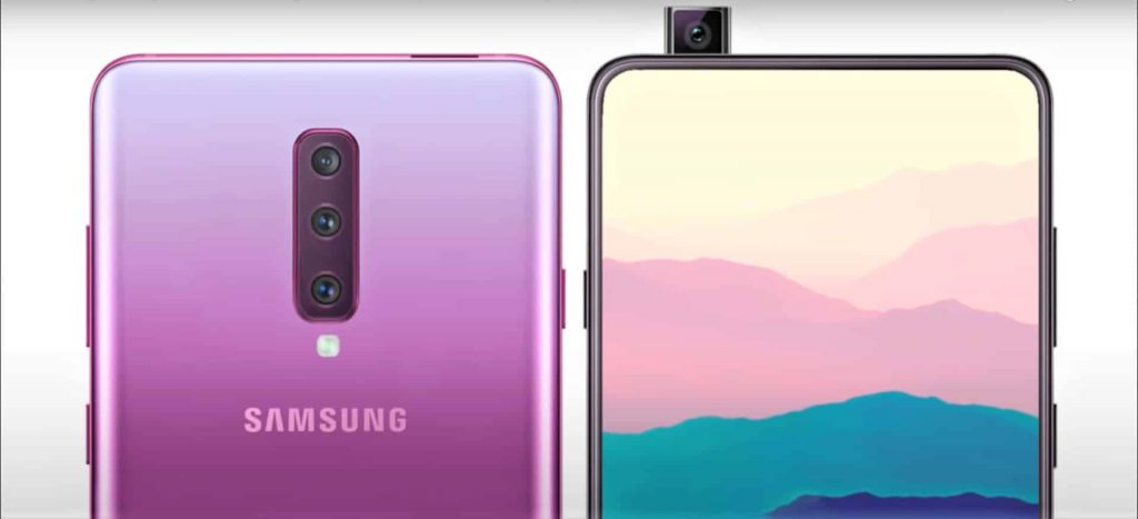 SAMSUNG FIRST SMARTPHONE WITH POP-UP FRONT CAMERA