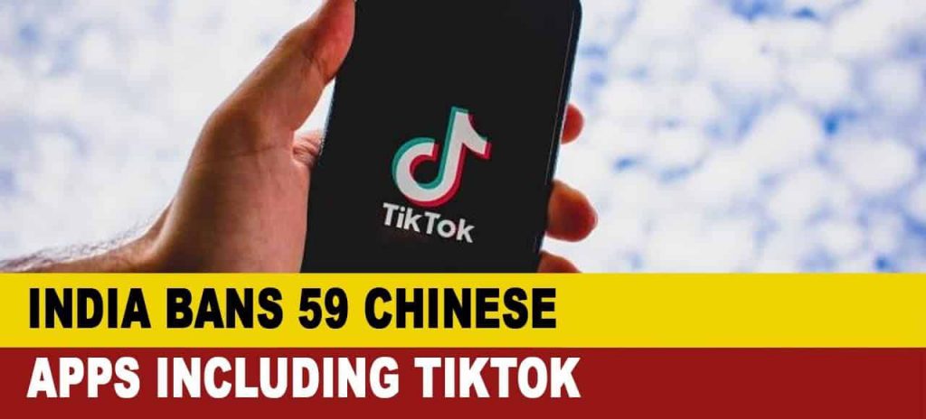 GOVT TO BAN 59 CHINESE APPS