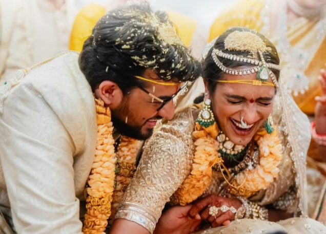 PV Sindhu and Datta Sai’s Happy Wedding Look, & Wedding Reception